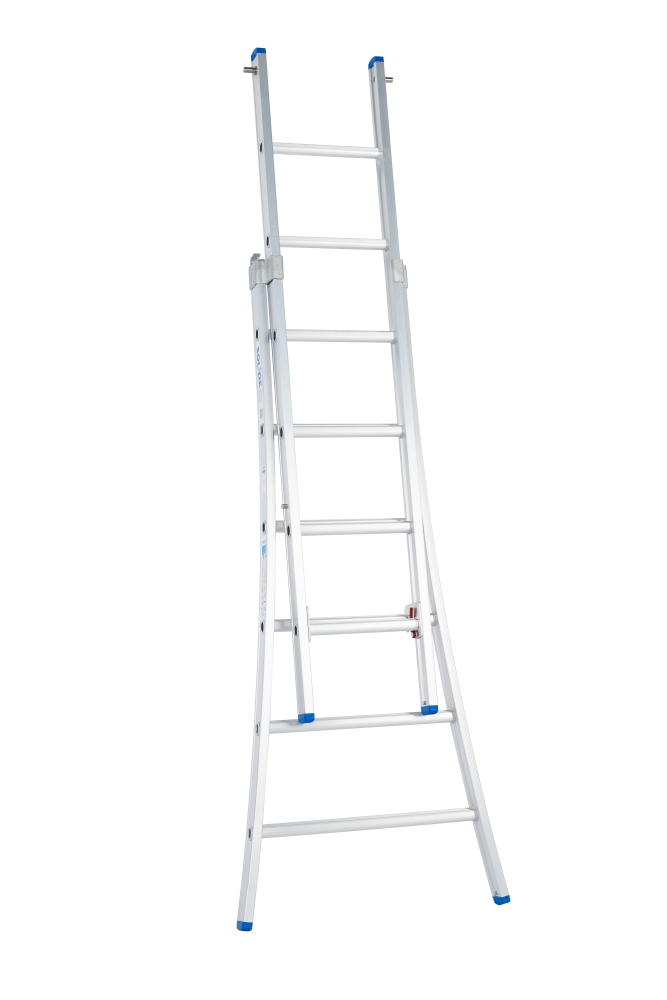 Echelle coulissante / 2 x 6, pieds évasés, transformable