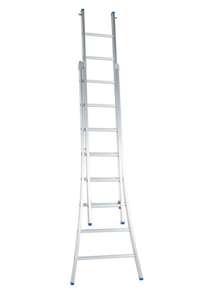 Echelle coulissante / 2 x 8, pieds évasés, transformable
