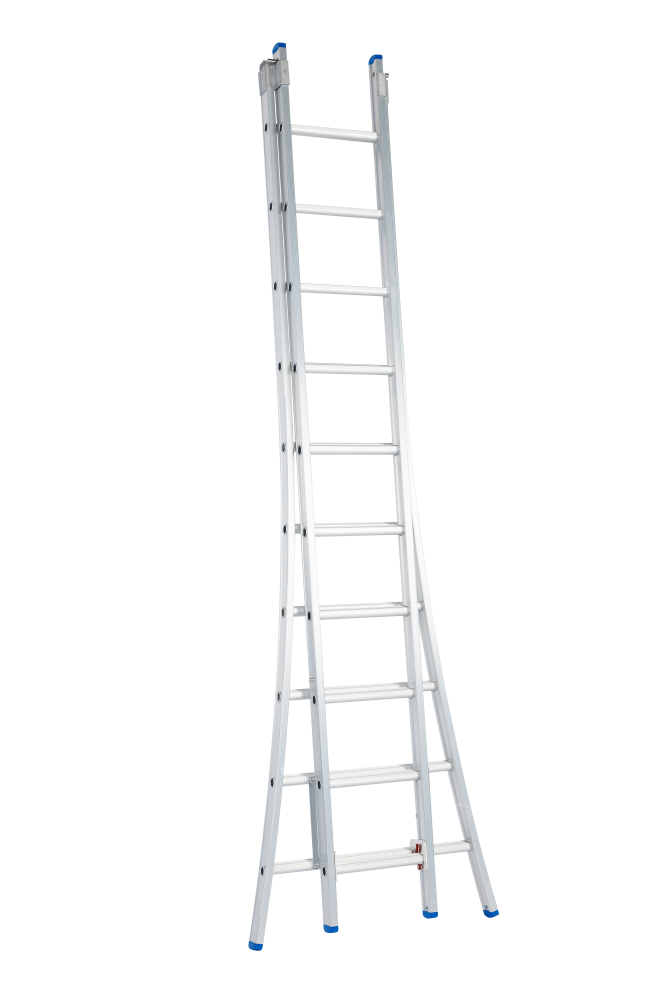 Echelle coulissante / 2 x 10, pieds évasés, transformable