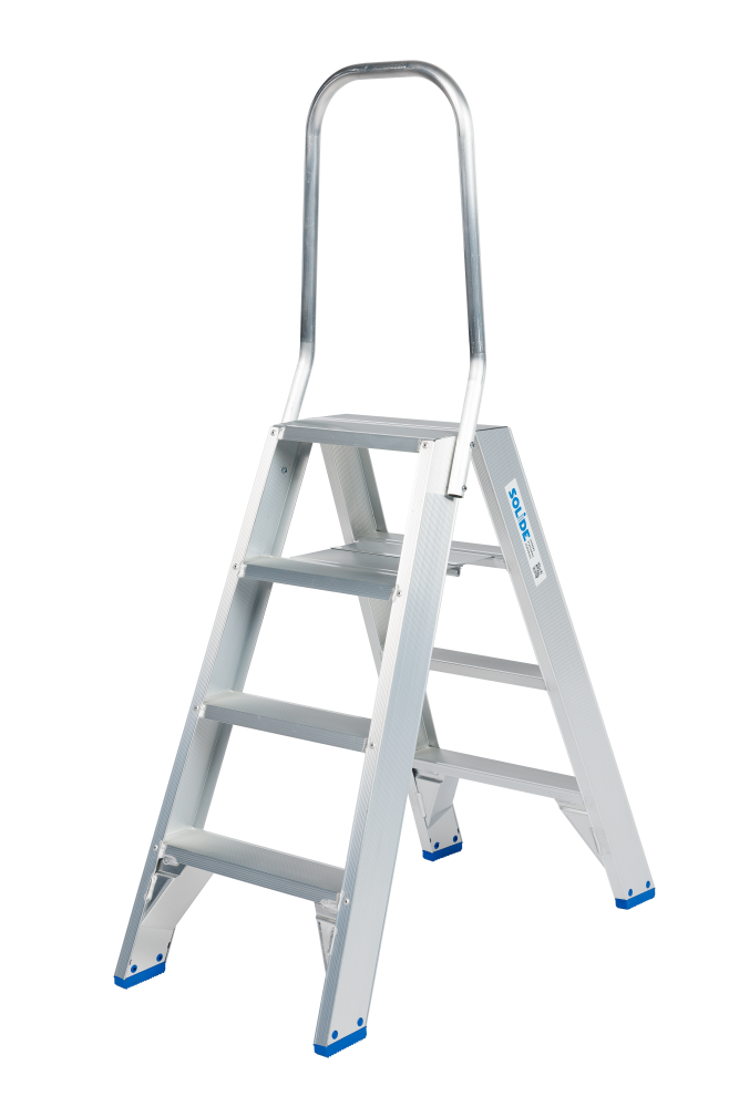 Dubbele trapladder / 2 x 4 treden, vaste beugel