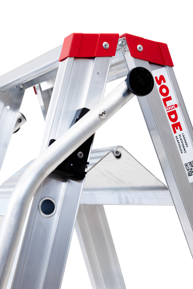 Eco Professional Dubbele trapladder / 2 x 4 treden, klapbeugel