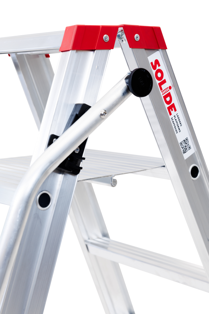 Eco Professional Dubbele trapladder / 2 x 4 treden, klapbeugel