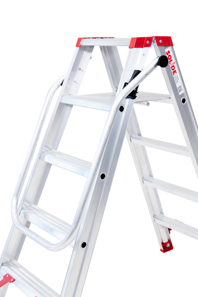 Eco Professional Dubbele trapladder / 2 x 4 treden, klapbeugel