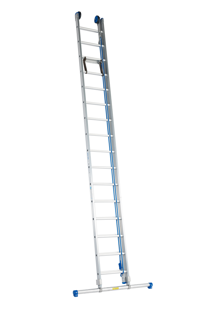 Echelle coulissante à corde / 2 x 22, STAB3124, roulettes de façade