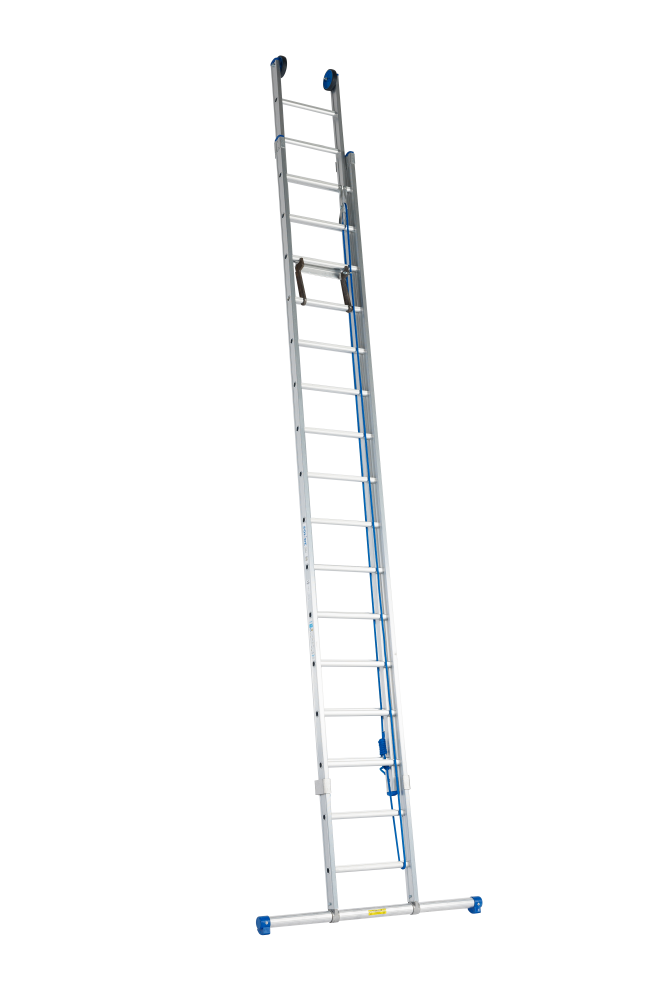Echelle coulissante à corde / 2 x 22, STAB3124, roulettes de façade