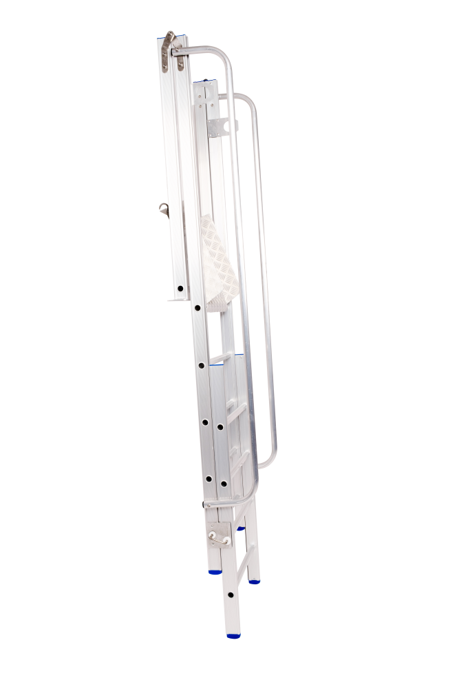 Telescopisch toegangsplatform bouwput / H 1.35m - 1.82m
