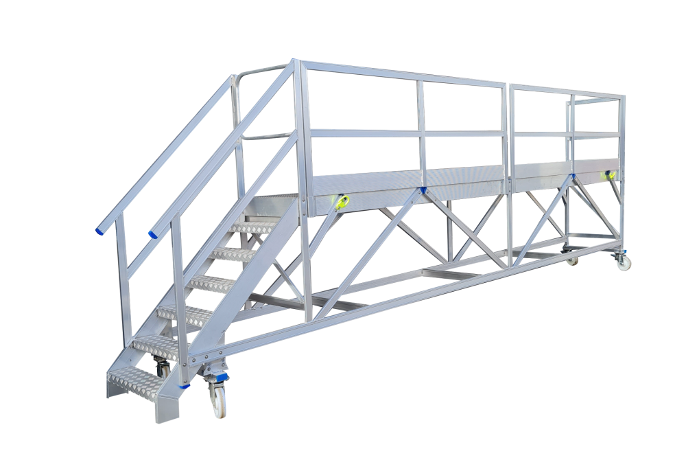 Plateforme quai de déchargement longueur 6m x 0,7m hauteur de plancher à 1,4m