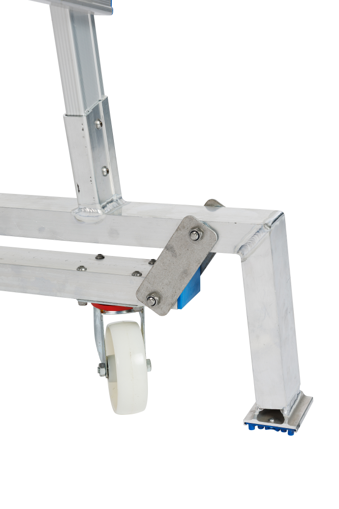 Plate-forme Mobile Pliable / 6 marches avec porte de sécurité auto-fermante