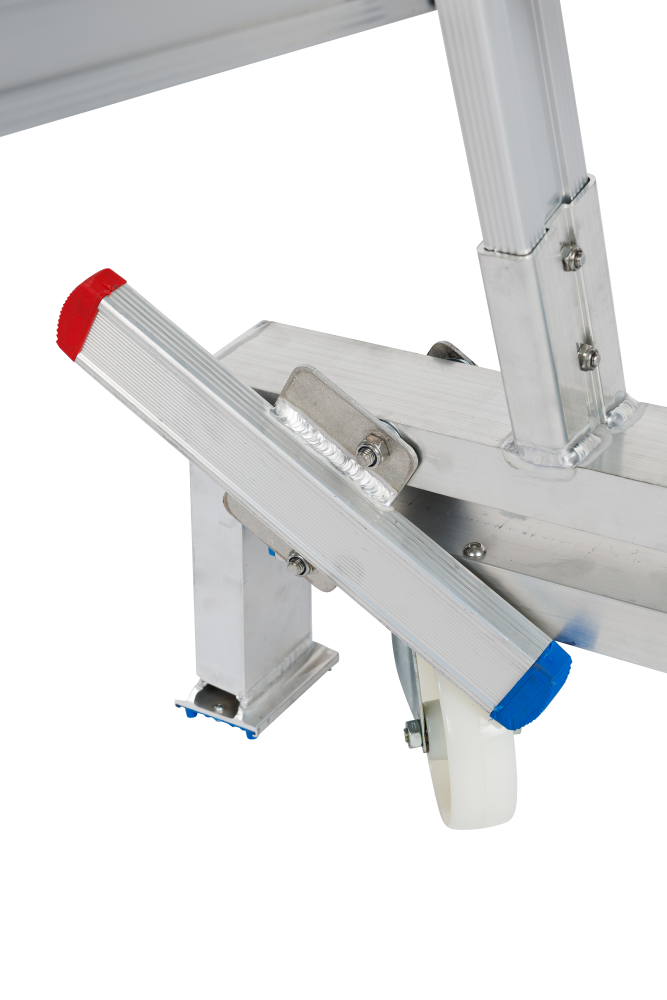 Plate-forme Mobile Pliable / 6 marches avec porte de sécurité auto-fermante