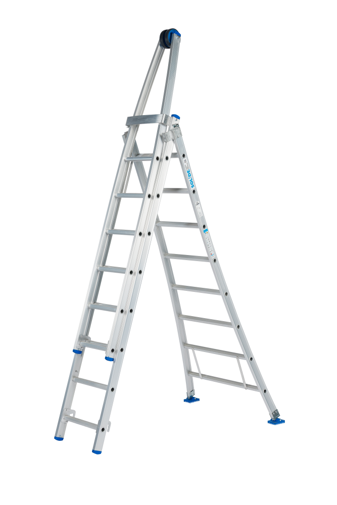 Laveur de vitres / 3 x 8, pieds evasés, transformable